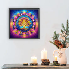 Load image into Gallery viewer, Mandala Tree Of Life 30*30CM(Canvas) Partial Special Shaped Drill Diamond Painting
