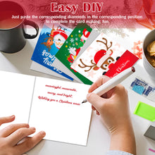 Load image into Gallery viewer, 8pcs DIY Diamond Art Greeting Cards Xmas Theme Congratulations Cards &amp; Gifts
