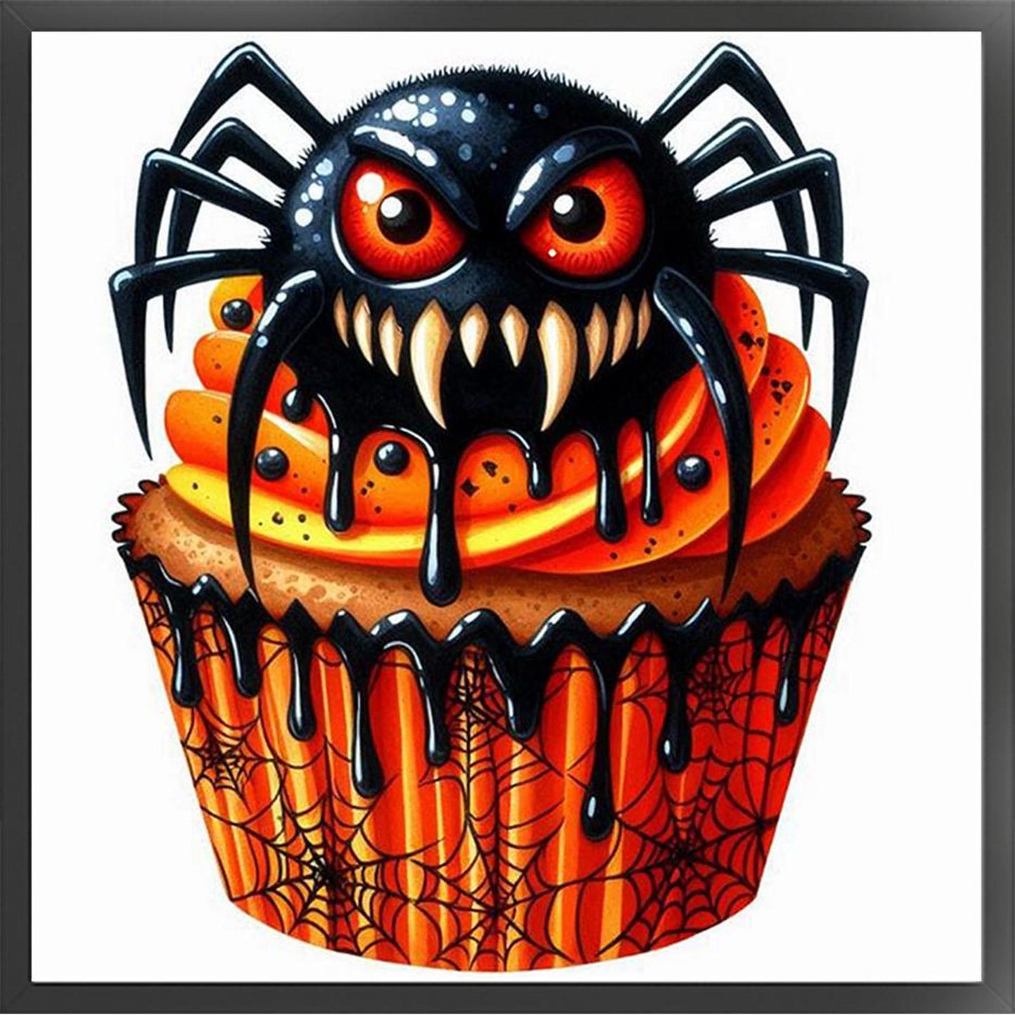 Halloween Cake - Full 11CT Stamped Cross Stitch 50x50CM - Yishu