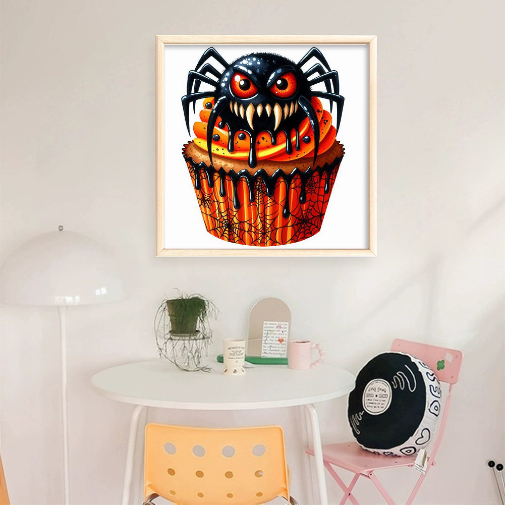 Halloween Cake - Full 11CT Stamped Cross Stitch 50x50CM - Yishu