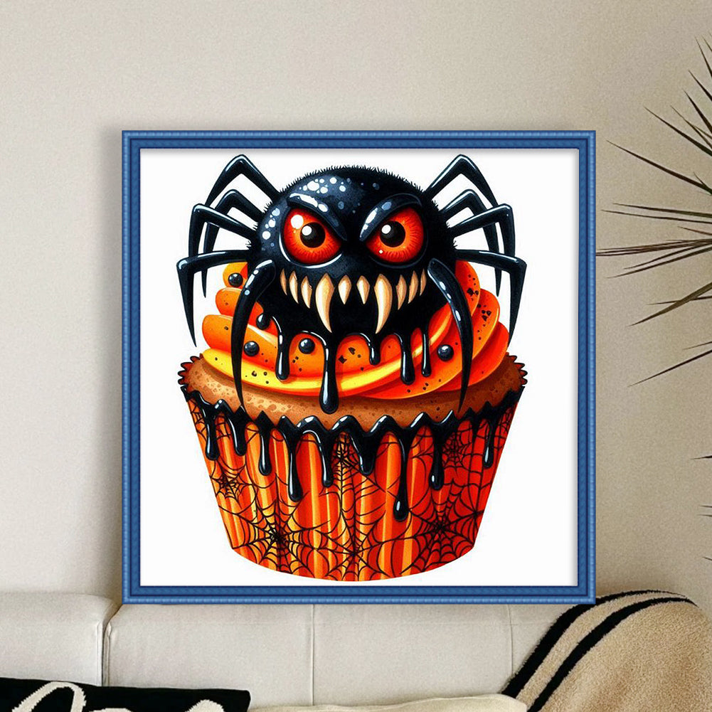 Halloween Cake - Full 11CT Stamped Cross Stitch 50x50CM - Yishu
