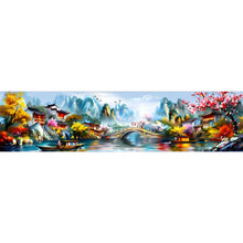 Load image into Gallery viewer, Jiangnan Ancient Charms Reminiscent Of Jiangnan - 176*49CM 11CT Stamped Cross Stitch(Mona Lisa Brand)
