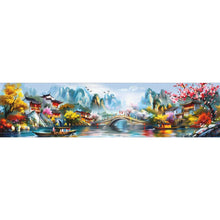 Load image into Gallery viewer, Jiangnan Ancient Charms Reminiscent Of Jiangnan - 176*49CM 11CT Stamped Cross Stitch(Mona Lisa Brand)
