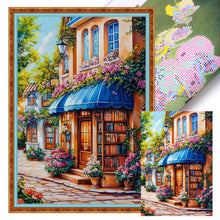 Load image into Gallery viewer, Street Corner Cafe - 70*50CM 11CT Stamped Cross Stitch(Mona Lisa Brand)
