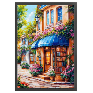 Street Corner Cafe - 70*50CM 11CT Stamped Cross Stitch(Mona Lisa Brand)