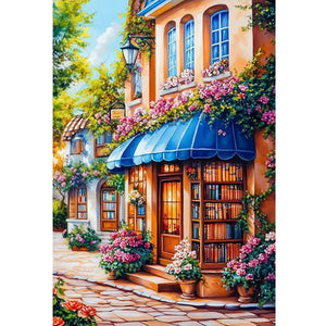 Street Corner Cafe - 70*50CM 11CT Stamped Cross Stitch(Mona Lisa Brand)