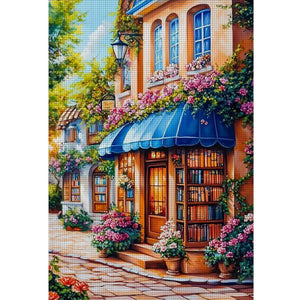 Street Corner Cafe - 70*50CM 11CT Stamped Cross Stitch(Mona Lisa Brand)