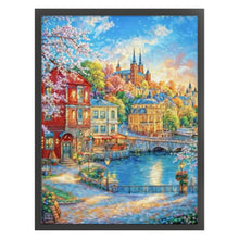 Load image into Gallery viewer, Nordic Town - 75*95CM Stamped Cross Stitch(Mona Lisa Brand)
