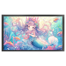 Load image into Gallery viewer, Mermaid And Cute Girl - 90*50CM Stamped Cross Stitch(Mona Lisa Brand)
