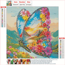 Load image into Gallery viewer, Butterfly Landscape 30*30CM(Canvas) Full Round Drill Diamond Painting
