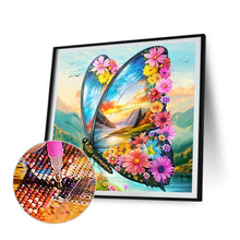 Load image into Gallery viewer, Butterfly Landscape 30*30CM(Canvas) Full Round Drill Diamond Painting
