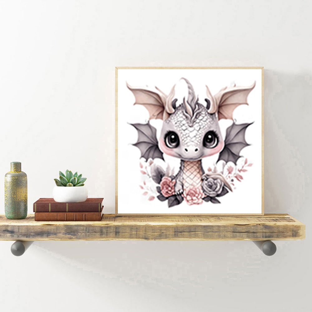 Cute Dragon - Partial 11CT Stamped Cross Stitch 5x12.5CM - Huacan