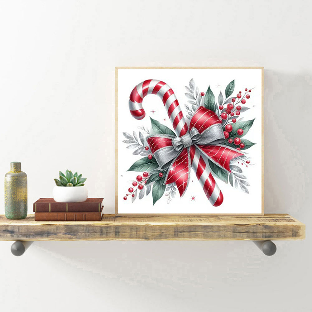 Christmas Candies - Partial 11CT Stamped Cross Stitch 5x12.5CM - Huacan