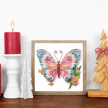 Load image into Gallery viewer, Paper Quilling Butterfly 30*30CM(Canvas) Partial Special Shaped Drill Diamond Painting
