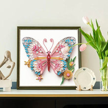 Load image into Gallery viewer, Paper Quilling Butterfly 30*30CM(Canvas) Partial Special Shaped Drill Diamond Painting
