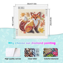 Load image into Gallery viewer, Paper Quilling Fox 30*30CM(Canvas) Partial Special Shaped Drill Diamond Painting
