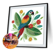 Load image into Gallery viewer, Quilled Parrot 30*30CM(Canvas) Partial Special Shaped Drill Diamond Painting
