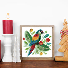 Load image into Gallery viewer, Quilled Parrot 30*30CM(Canvas) Partial Special Shaped Drill Diamond Painting
