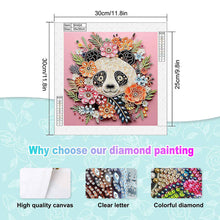 Load image into Gallery viewer, Paper Quilling Panda 30*30CM(Canvas) Partial Special Shaped Drill Diamond Painting
