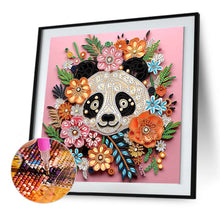 Load image into Gallery viewer, Paper Quilling Panda 30*30CM(Canvas) Partial Special Shaped Drill Diamond Painting
