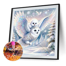 Load image into Gallery viewer, White Owl 30*30CM(Canvas) Full Round Drill Diamond Painting
