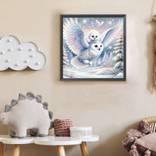Load image into Gallery viewer, White Owl 30*30CM(Canvas) Full Round Drill Diamond Painting
