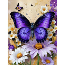 Load image into Gallery viewer, Butterfly Daisy 30*40CM(Canvas) Full Round Drill Diamond Painting
