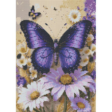 Load image into Gallery viewer, Butterfly Daisy 30*40CM(Canvas) Full Round Drill Diamond Painting
