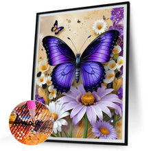 Load image into Gallery viewer, Butterfly Daisy 30*40CM(Canvas) Full Round Drill Diamond Painting
