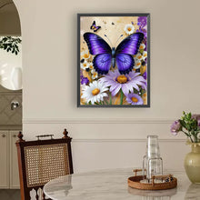 Load image into Gallery viewer, Butterfly Daisy 30*40CM(Canvas) Full Round Drill Diamond Painting
