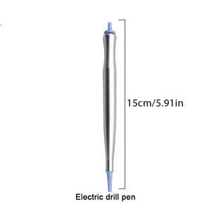 Electric Diamond Painting Pen USB Rhinestone Placement Tool DIY Art Tool (Blue)