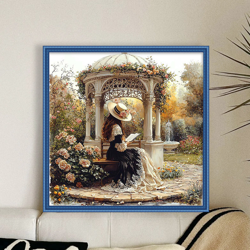 Victorian Girl - Full 11CT Counted Cross Stitch 50x50CM - Huacan