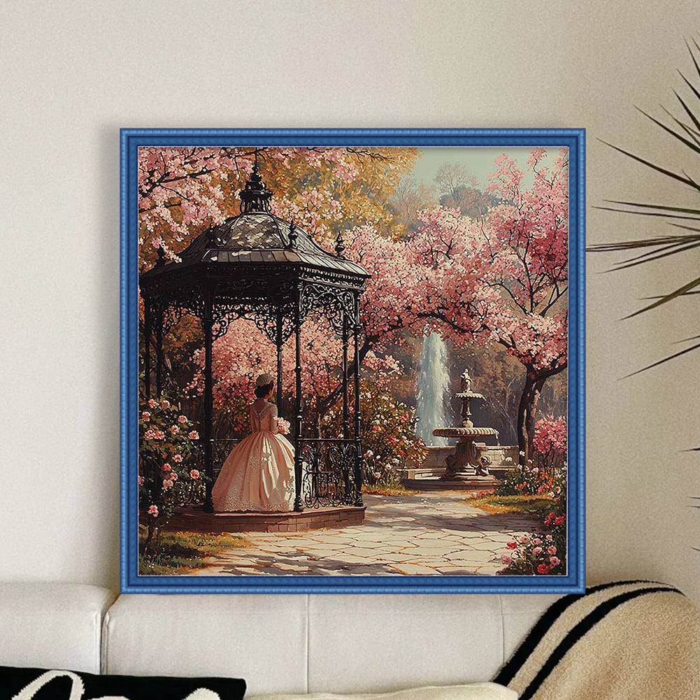 Victorian Girl - Full 11CT Counted Cross Stitch 50x50CM - Huacan
