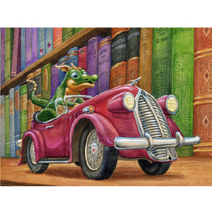 Dragon Driving 60*45CM(Canvas) Full Square Drill Diamond Painting