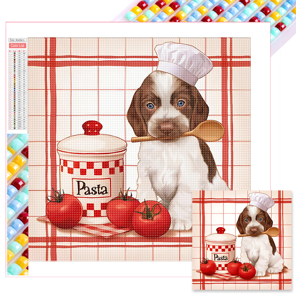 Cook Dog 30*30CM(Canvas) Full Square Drill Diamond Painting