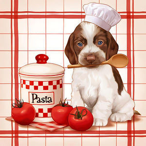 Cook Dog 30*30CM(Canvas) Full Square Drill Diamond Painting
