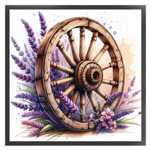 Load image into Gallery viewer, Lavender Cartwheel - 40*40CM 11CT Stamped Cross Stitch
