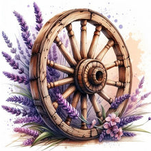Load image into Gallery viewer, Lavender Cartwheel - 40*40CM 11CT Stamped Cross Stitch
