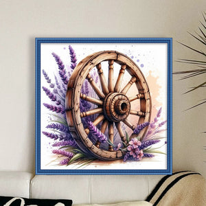 Lavender Cartwheel - 40*40CM 11CT Stamped Cross Stitch