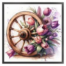 Load image into Gallery viewer, Tulip Cartwheel - 40*40CM 11CT Stamped Cross Stitch

