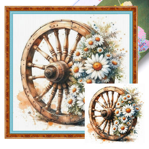 Dairy Cartwheel - 40*40CM 11CT Stamped Cross Stitch