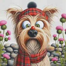 Load image into Gallery viewer, Cross-Eyed Dog - 65*65CM 14CT Stamped Cross Stitch(Fairy Brand)
