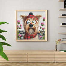 Load image into Gallery viewer, Cross-Eyed Dog - 65*65CM 14CT Stamped Cross Stitch(Fairy Brand)
