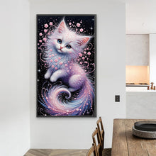Load image into Gallery viewer, Cat 40*70CM(Canvas) Full Round Drill Diamond Painting
