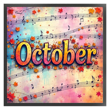 Load image into Gallery viewer, October - 25*25CM 18CT Stamped Cross Stitch
