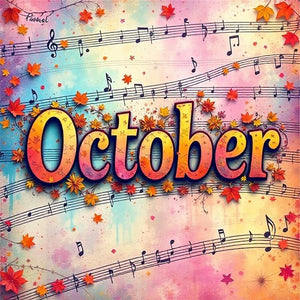 October - 25*25CM 18CT Stamped Cross Stitch