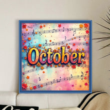 Load image into Gallery viewer, October - 25*25CM 18CT Stamped Cross Stitch
