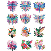 Load image into Gallery viewer, 12PCS 2D Flat DIY Magnetic Refrigerator Stickers Diamond Art Kits for Home Decor
