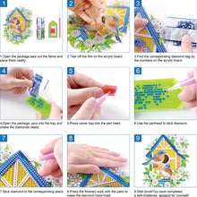 Load image into Gallery viewer, 12PCS 2D Flat DIY Magnetic Refrigerator Stickers Diamond Art Kits for Home Decor
