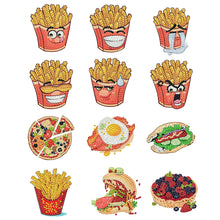Load image into Gallery viewer, 12PCS 2D Flat DIY Magnetic Refrigerator Stickers Diamond Art Kits for Home Decor
